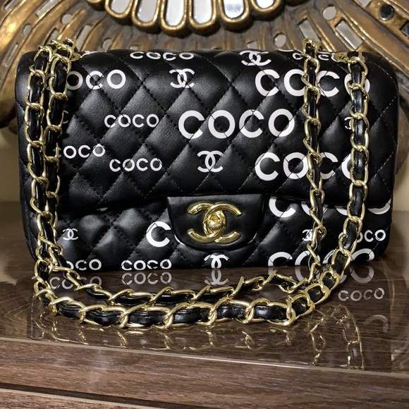 Chanel COCO Logo Medium Double Flap Classic - Picture 5 of 14